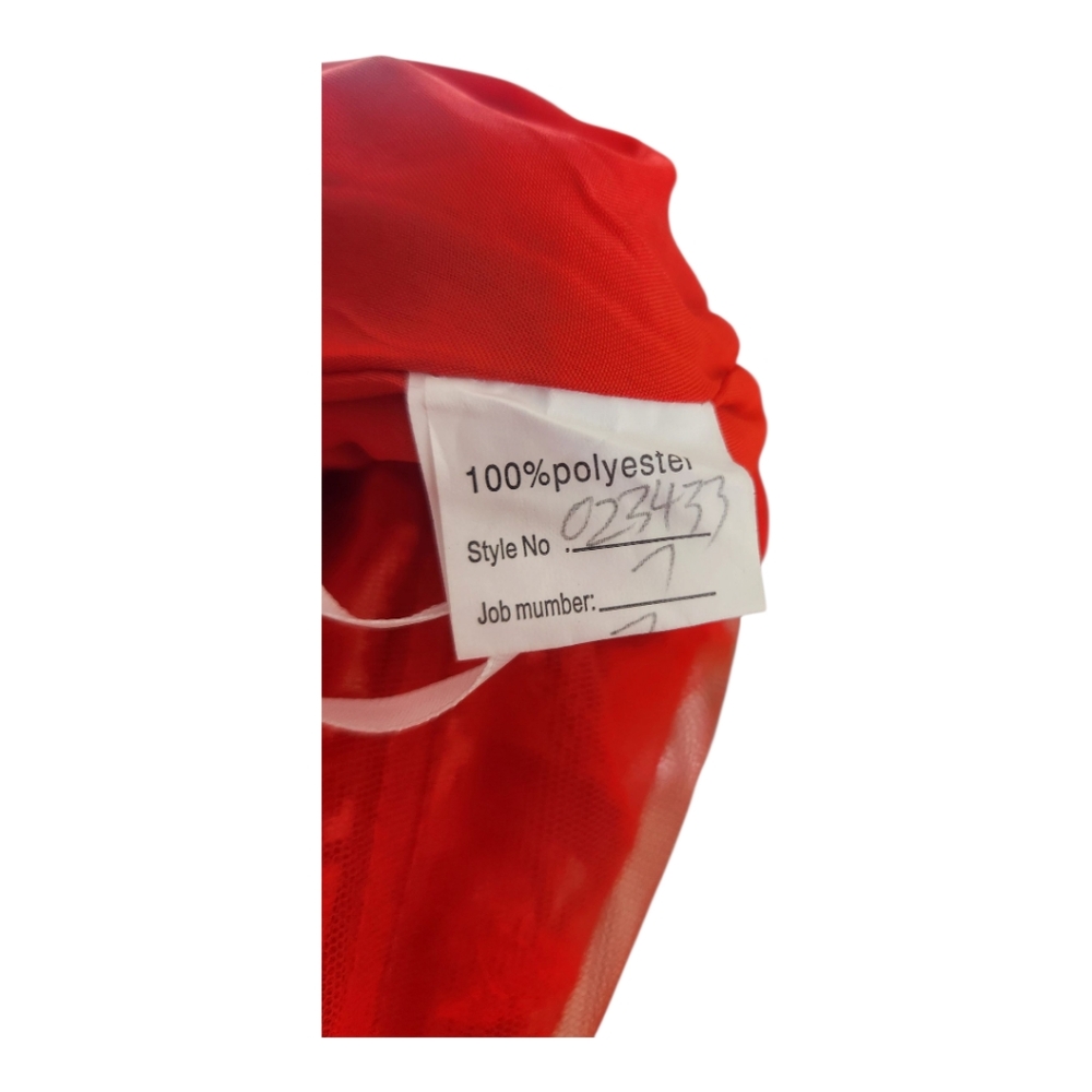 Red Leaf Detail High Slit Trumpet Gown Sz 2 Vamp Bustier Sheer Mesh Maxi Formal - Picture 11 of 13